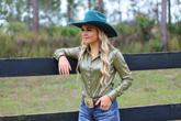 Olive green pullover