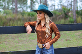 Burnt orange pullover