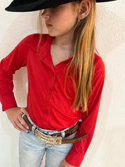 Youth Bright Red Cooling Pullover