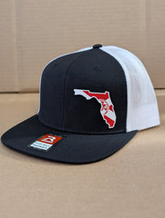 Florida flag PVC patch hat