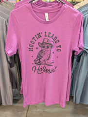 Hootin' leads to hollerin' t-shirt