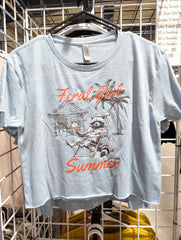 Feral girl summer crop top