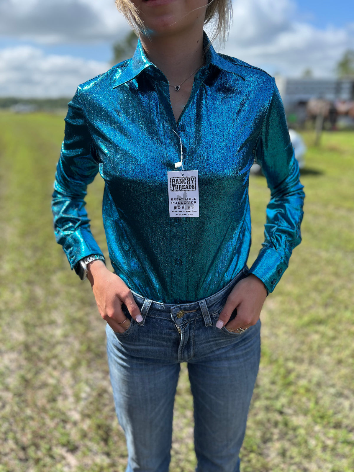 Peacock pullover
