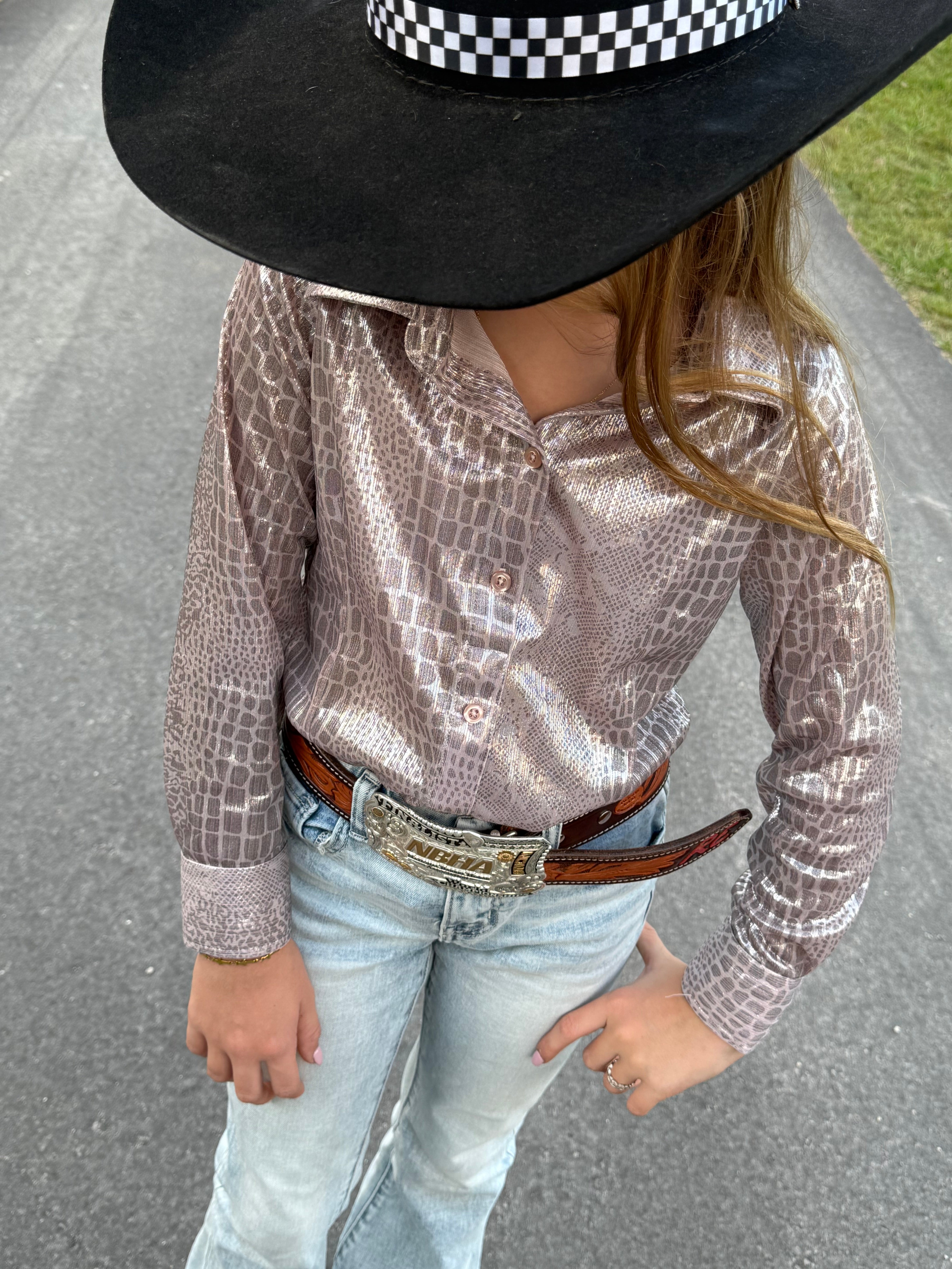 Youth Snakeskin Pullover