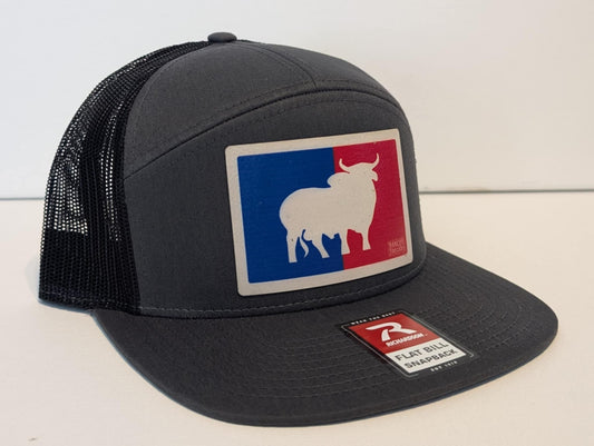 Red White and Bull Hat