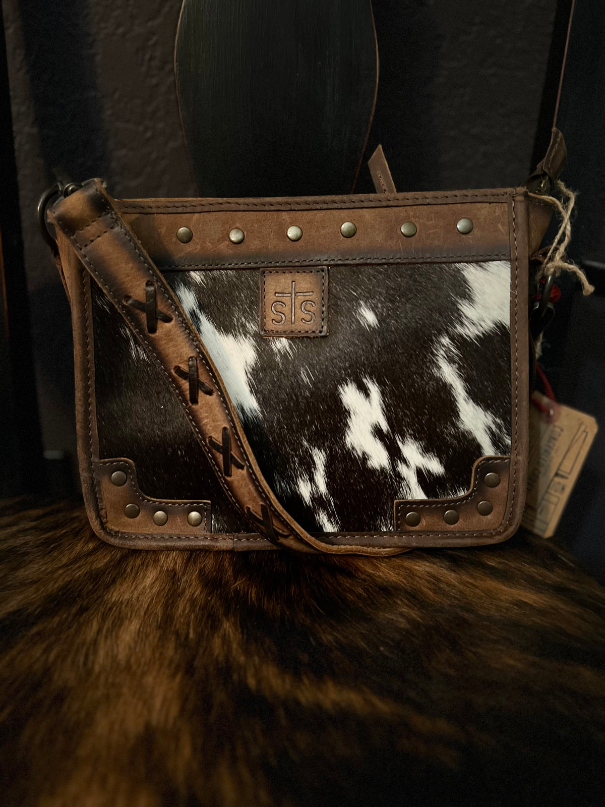 Cowhide Mae Crossbody