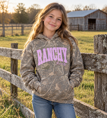 Ranchy Threads Camo YOUTH hoodie