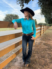 Ocean Blue Cooling Material Pullover