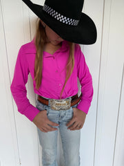 Youth Hot Pink Cooling Pullover
