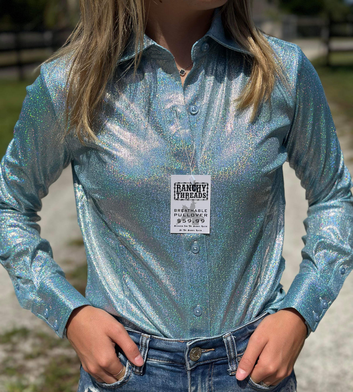 Icey blue pullover
