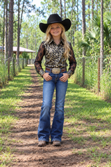 Leopard and Lace Youth Pullover