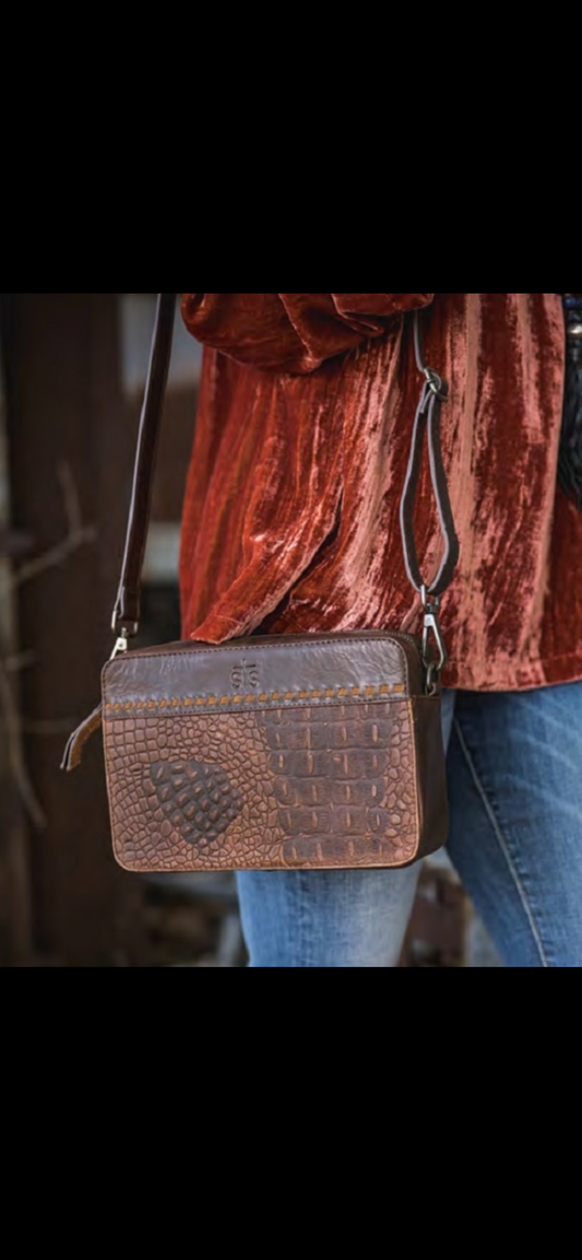 Cowhide Nellie Fringe Bag