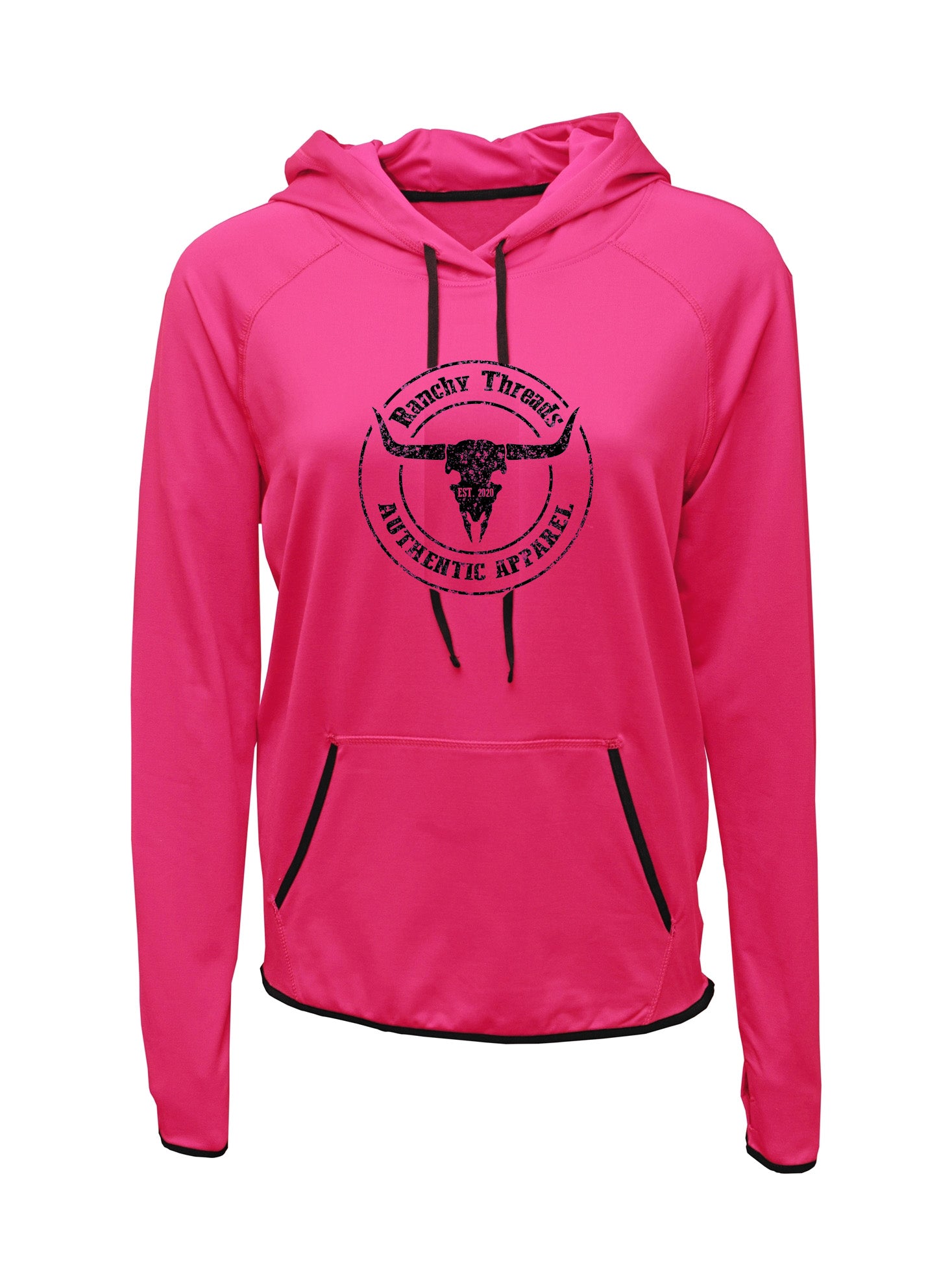 Ranchy Threads Hot Pink Performance Hoodie