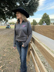 Women's Cool & Dry Heathered Performance Quarter-Zip Pullover