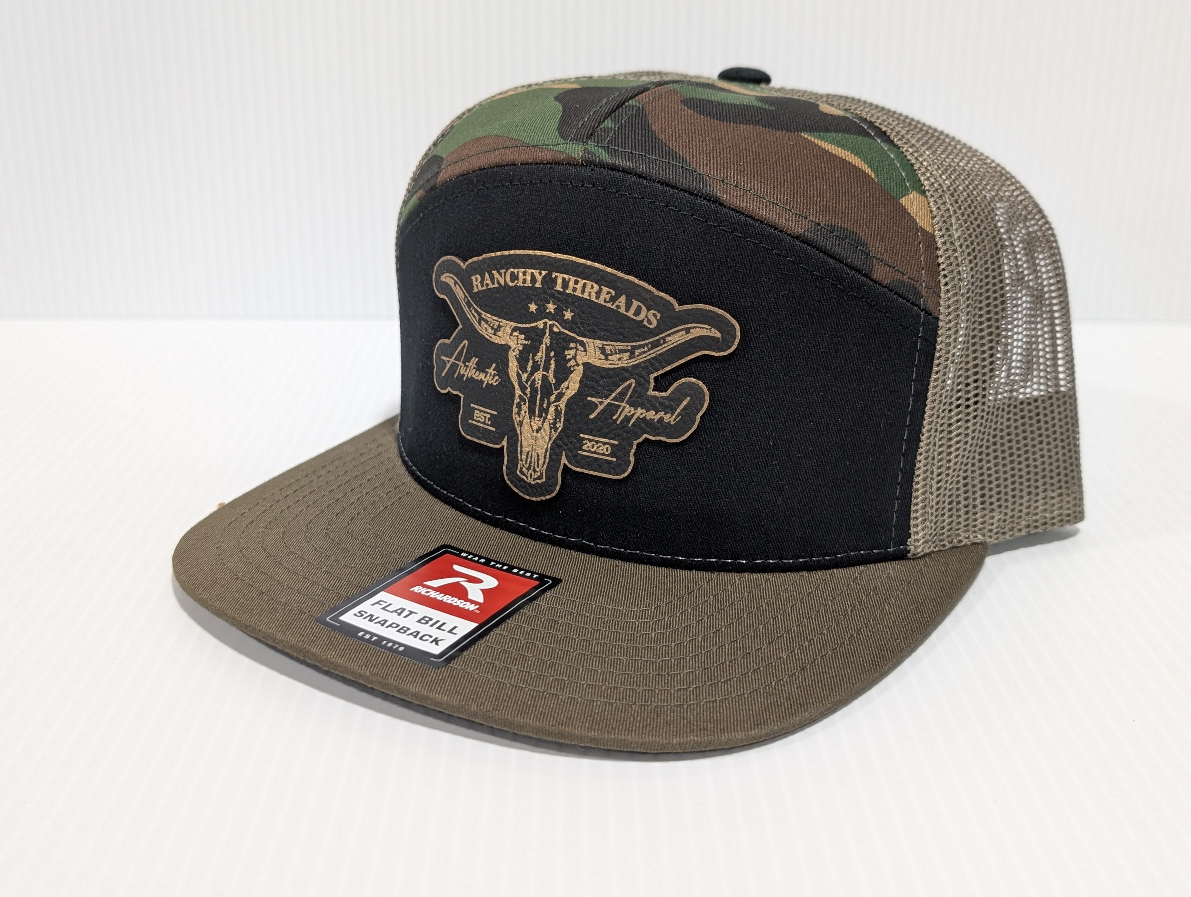 Ranchy Threads Flat Bill Camo hat