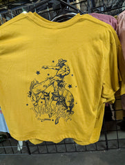 Ranchy threads wild West crop top