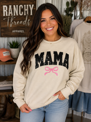 Mama black sequin 
Port & Co® Core Fleece Crewneck Sweatshirt