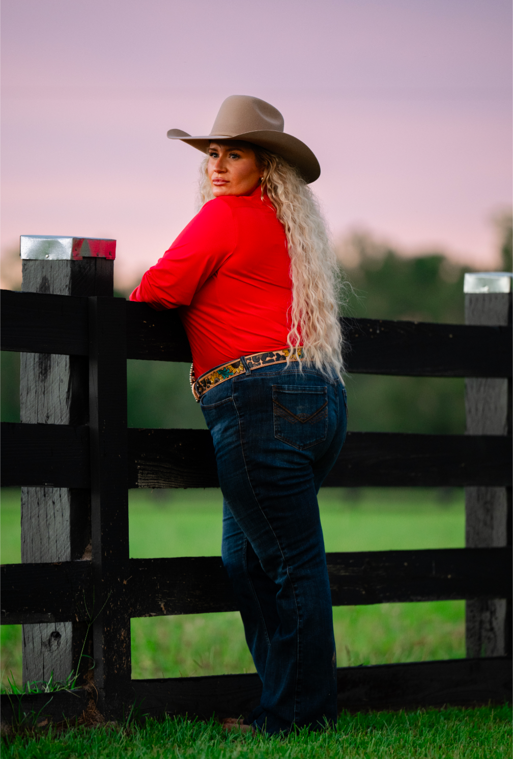 Bright Red cooling material pullover